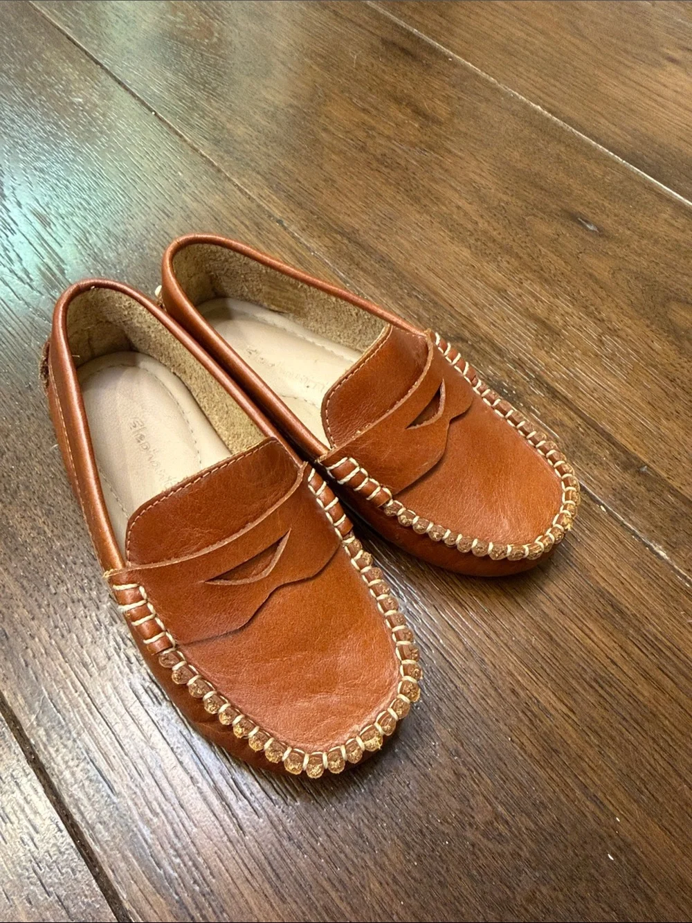 Elephantito - Boys Logan Driver Loafers - Natural Brown - Size: US 10